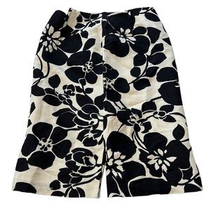 Nine & Co. Petite Midi Floral Slit Skirt